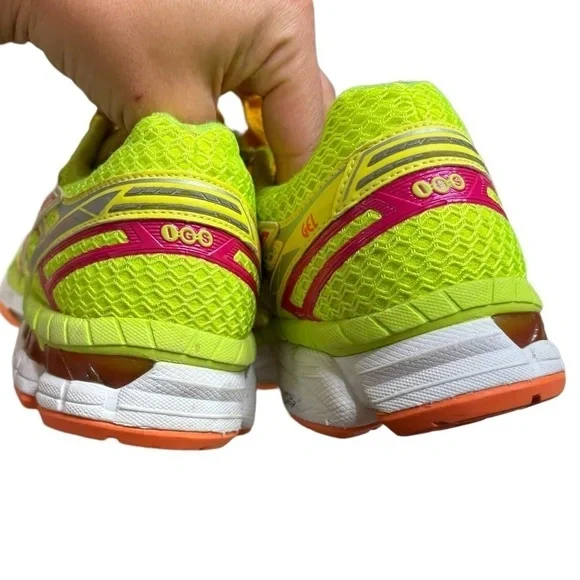 Asics GT 2000 Neon Yellow Pink Women’s Running Shoes Size 7.5 Athletic Trainers - Picture 13 of 15